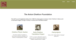Desktop Screenshot of antonchekhovfoundation.org