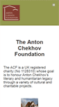 Mobile Screenshot of antonchekhovfoundation.org